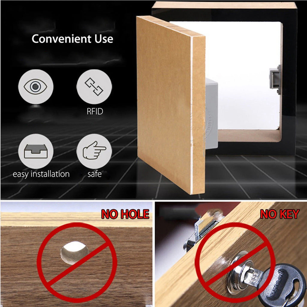 Drawer lock sensing IC Card Sensor Cabinet Drawer Intelligent SmartLock DIY Invisible Hidde Digital Lock without Perforate Hole Zpaxo