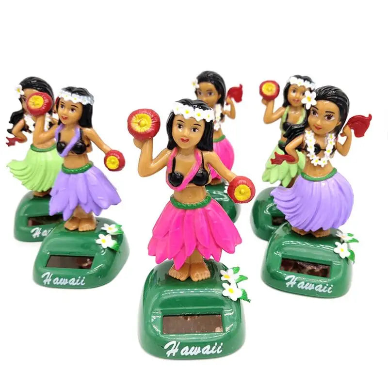 Hawaii Girl Dashboard Doll Hawaii Shaking Head Girl Dancer Solar Dancing Figure Ornament For Home Desktop Decoration Zpaxo