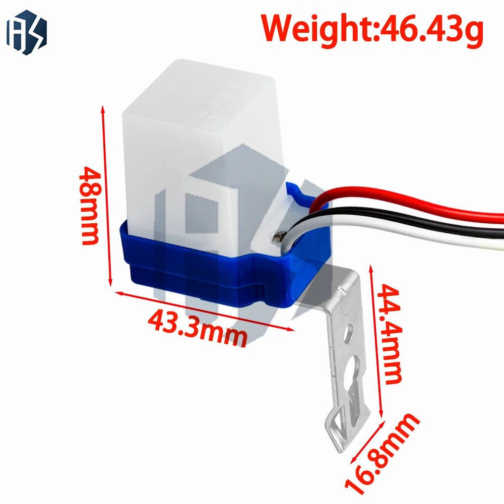 AS-10 Photocell Street Light Switch Automatic AC 220V 50-60Hz 10A DC Zpaxo