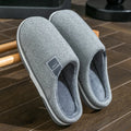 Winter Warm Men Fur Slippers House Non Slip Soft Shoes Comfort Flat