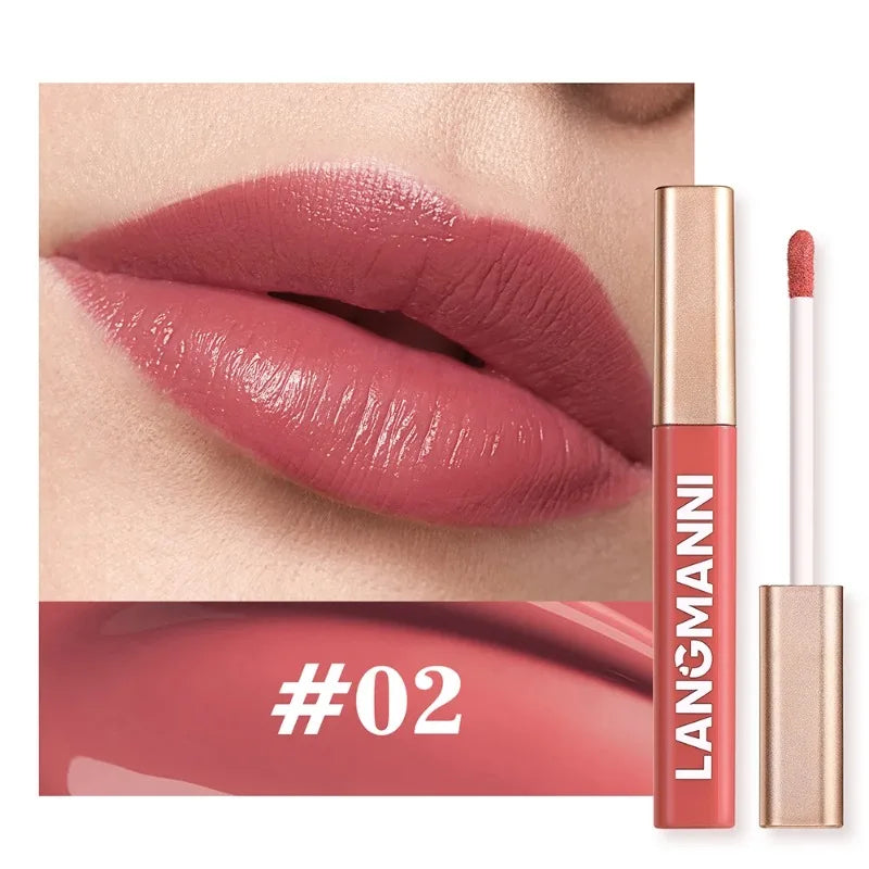 12 Colors Matte Lip Gloss Waterproof Long-lasting Velvet Non-drying