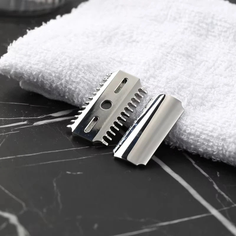 2026 Trending！YAQI Vostok 70OC 316 Stainless Steel Polished Dual Comb Safety Razor Head with 0.7mm Blade Gap Zpaxo