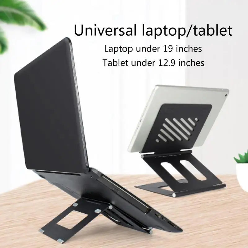 652F Foldable Laptop Cooling Riser Adjustable Folding Tablet Notebook Holder Bracket Cooler Rack Universal Zpaxo