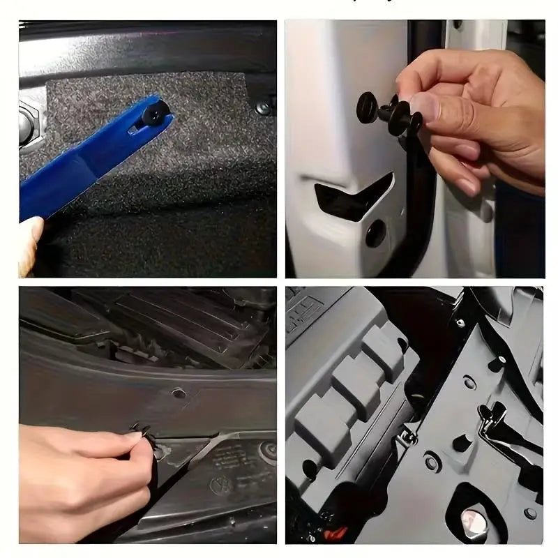 50pcs Automotive Fastener Clip Set, Car Door Bumper Rivet Accessories, Fixing Clips for Body Trim Zpaxo