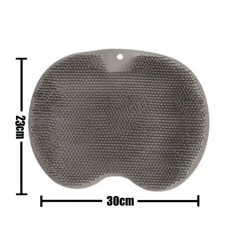 Anti-slip Shower Foot Scrub Massager - Anti-slip, Easy To Clean, Enhanced Exfoliation and Relaxation Bathroom Massage Pad Zpaxo grey mat