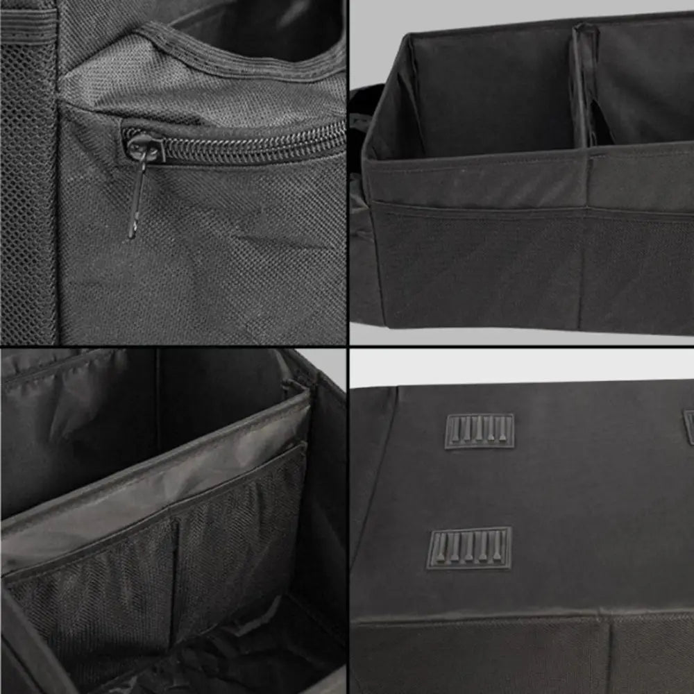 Big Capacity Car Storage Box Multi Compartment Universal Fit Trunk Organizer Collapsible Repair Tools Holder Auto Organizer Zpaxo
