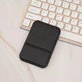 PU Leather Foldable Compact Makeup Mirror – Pocket Mirror Compact Makeup Mirror Zpaxo 1pc-black 62x62cm