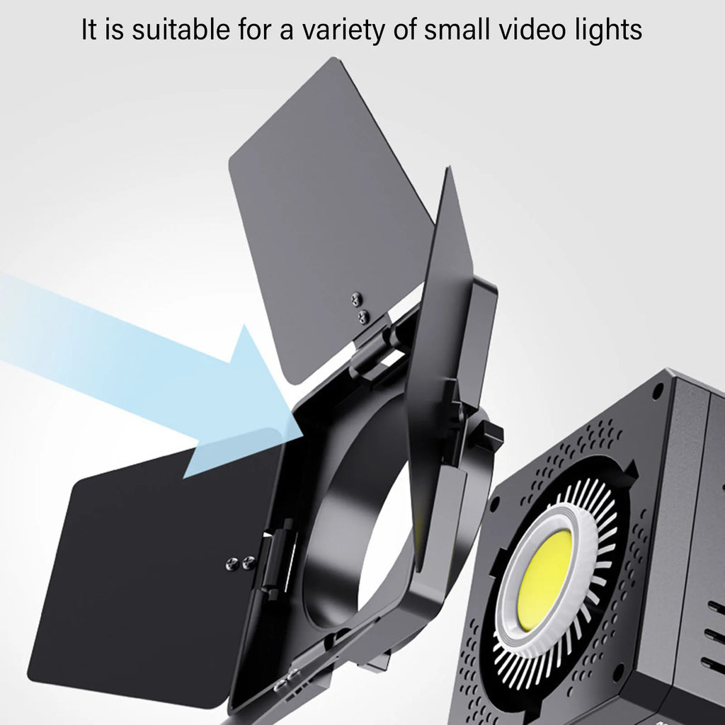 Flash Light Baffle Four Leaf Bowens Small Mount Aluminum Alloy Fit