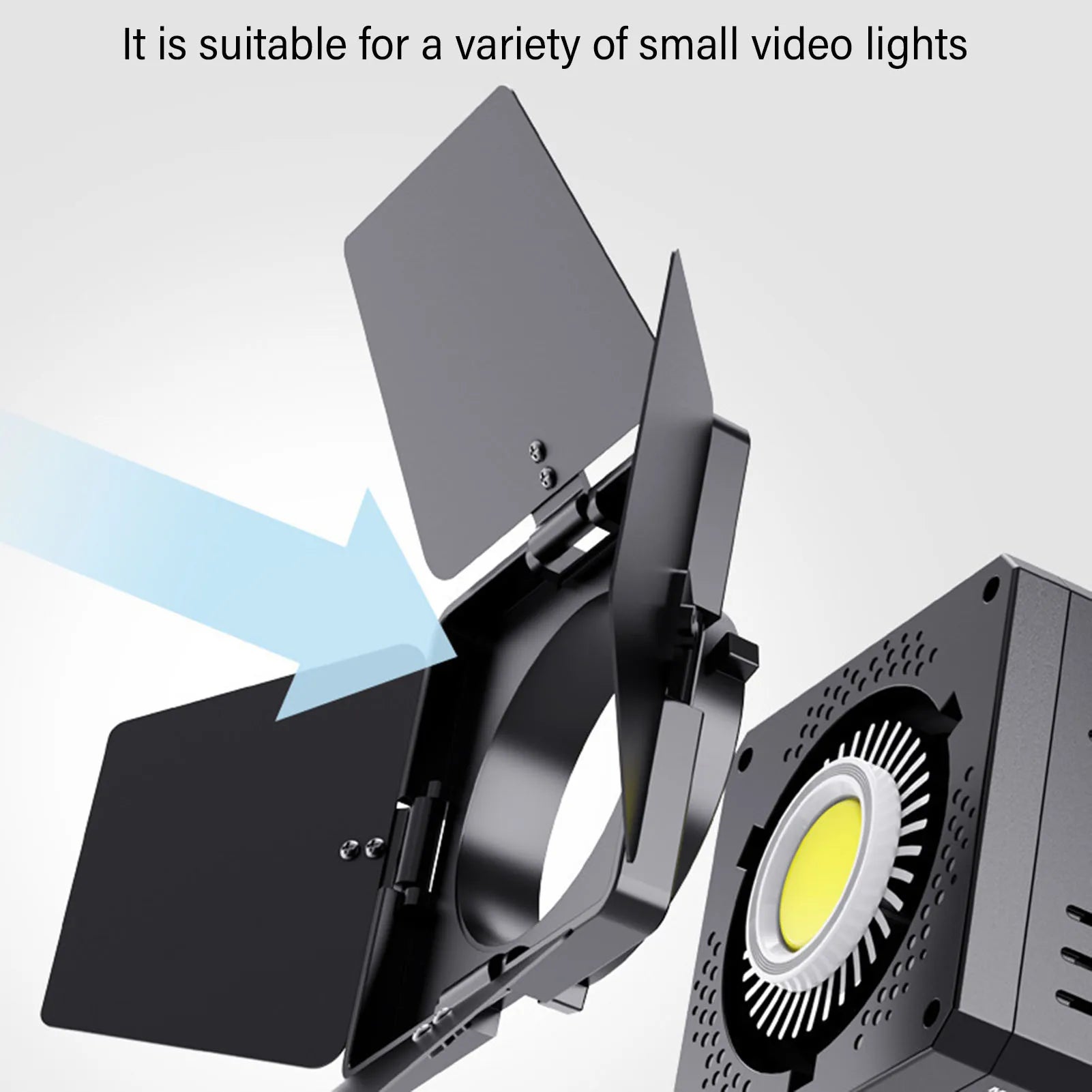 Flash Light Baffle Four Leaf Bowens Small Mount Aluminum Alloy Fit