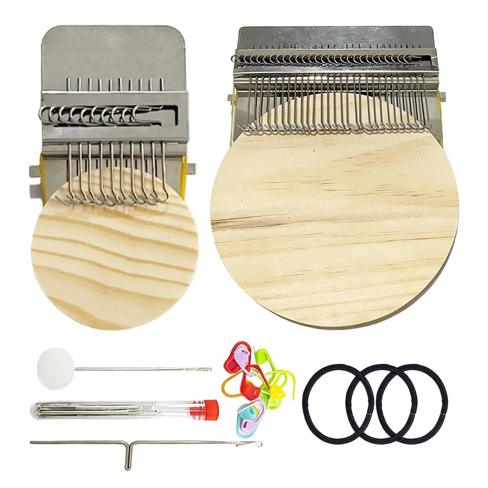Knit Patch Loom Kit Small Loom Hand Tapestry Wood Loom Weaving Frame Darning Machine For Mending Clothes Jeans Socks Zpaxo