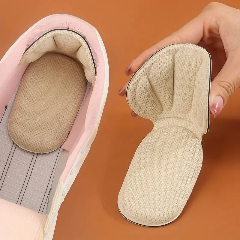 1 Pair Soft TPE Heel Cushions - Anti-Slip Grips for Shoe Fit & Height Boost, Breathable Cuttable Insoles Zpaxo