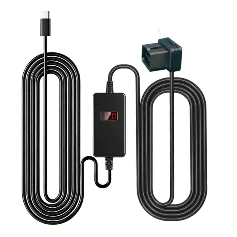 652F OBD Power Supply Cable 12V24V 5V Converters 3 26M Length Plastic Zpaxo straight head CN