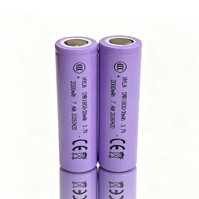 2026 New 18650 Battery 3.7V 2000mAh Li-ion Rechargeable Battery Is Suitable for Toys, Flashlights, Tool Batteries, Etc. Zpaxo