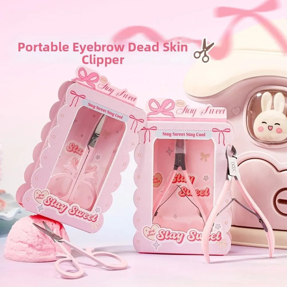 Small Eyebrow Trimming Scissors Portable Natural Sharp Dead Skin Zpaxo