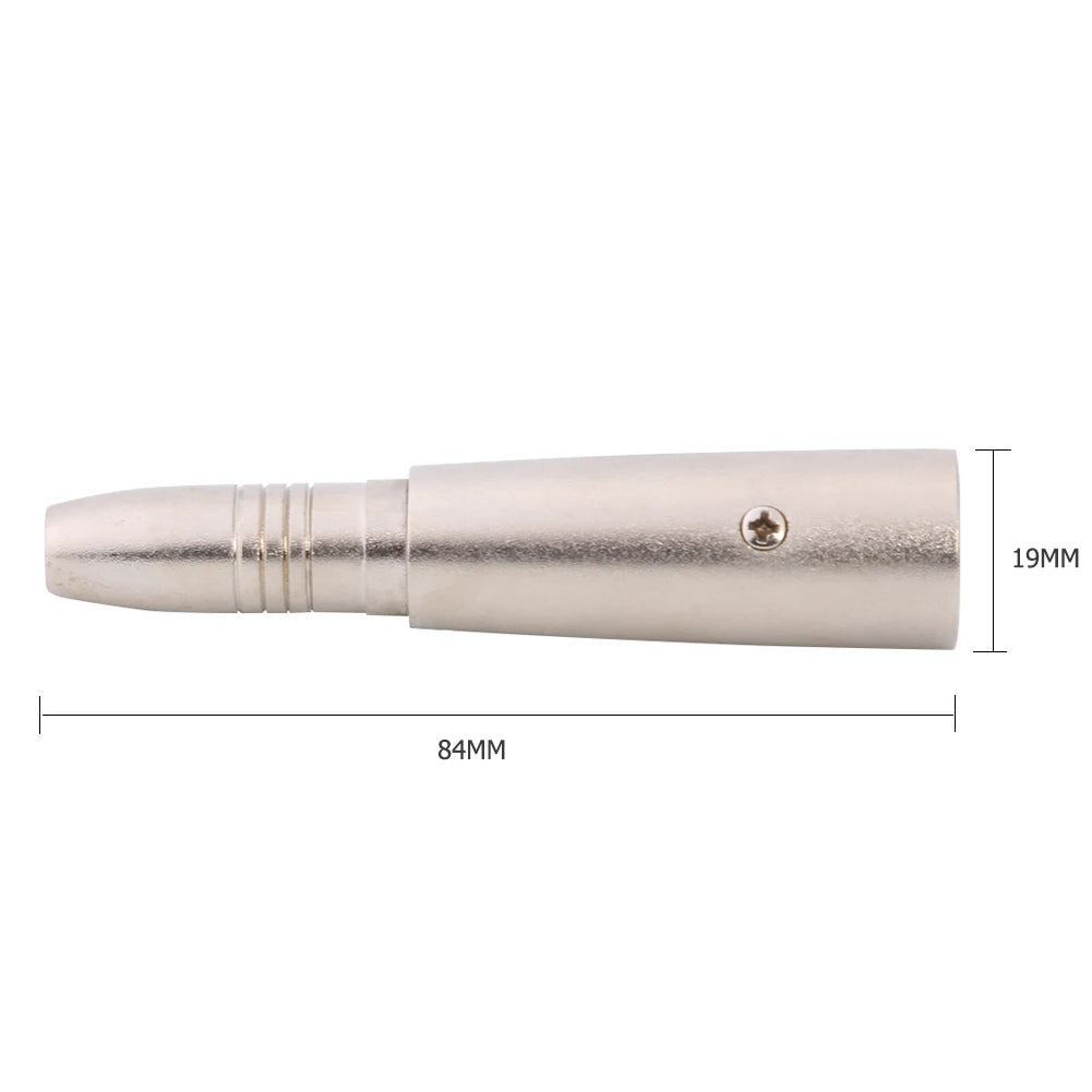 3Pin Microphone XLR Male Female Stereo Adapter Zinc Alloy Shell