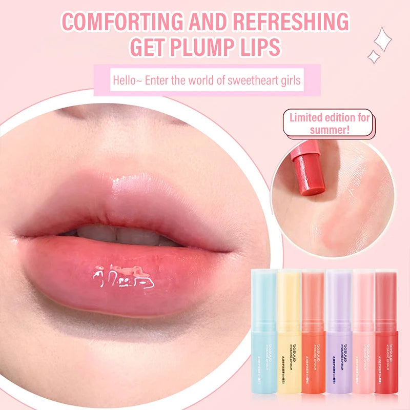 Fruit Hydrating Lip Balm Long Lasting Nourishment Moisturizing Lipstick Non-sticky Anti-Cracked Lip Mask Daily Lip Care Makeup Zpaxo