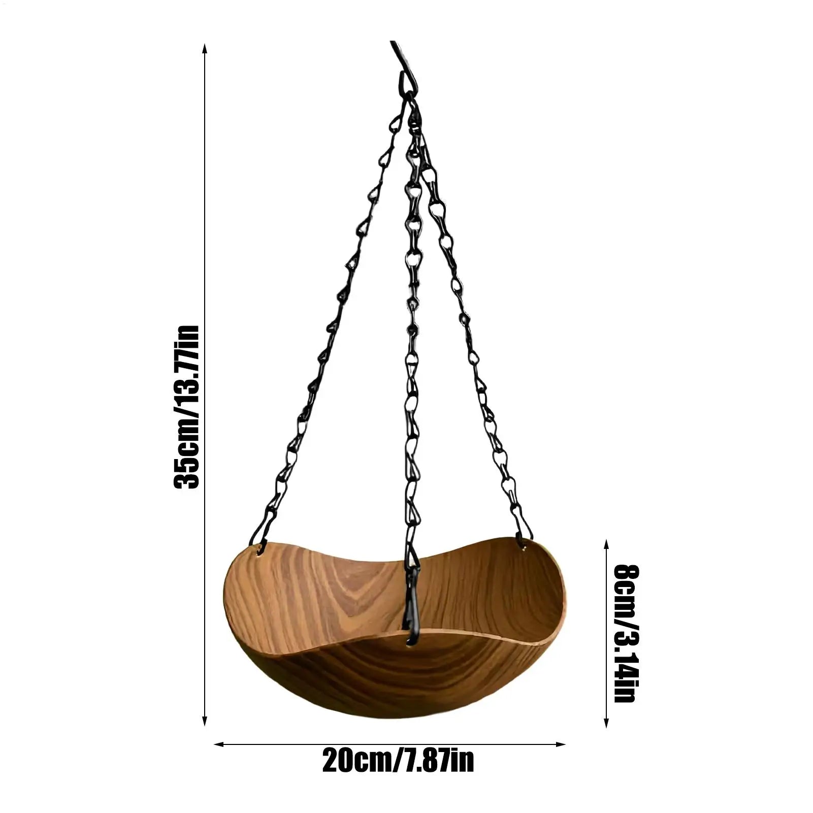 Outdoor Bird Bath Wooden Feeder Water Bowl Wild Feeders Tray Park