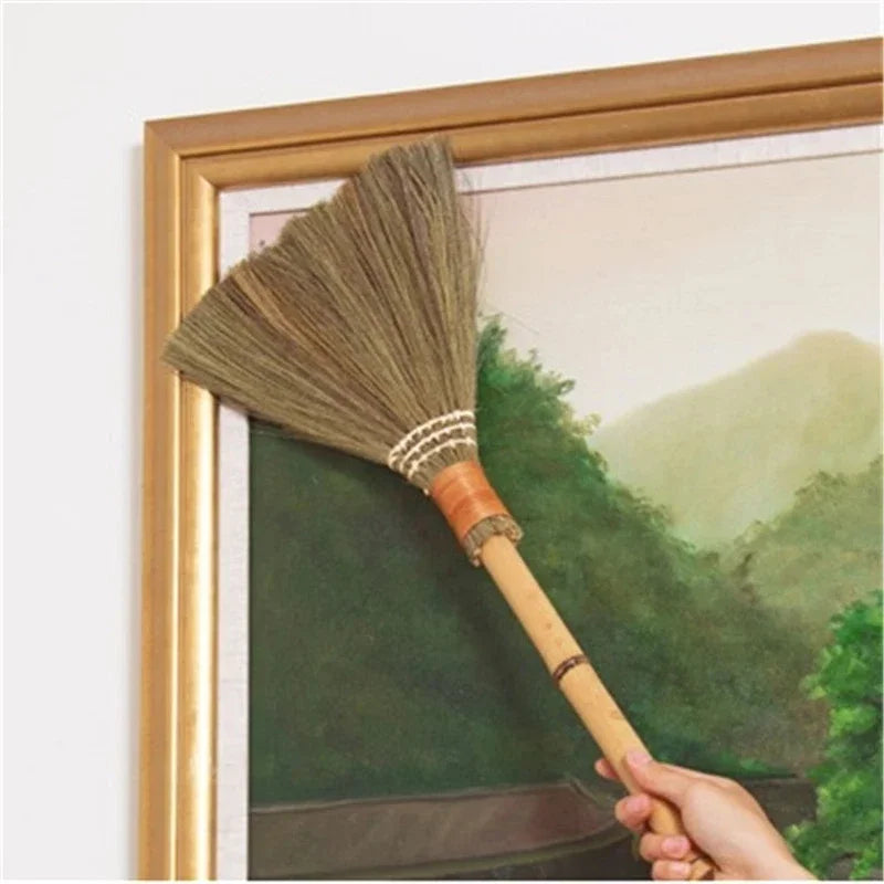 Japanese Handmade Straw Broom – Bamboo Floor Sweeping Brush Handmade Straw Broom Zpaxo