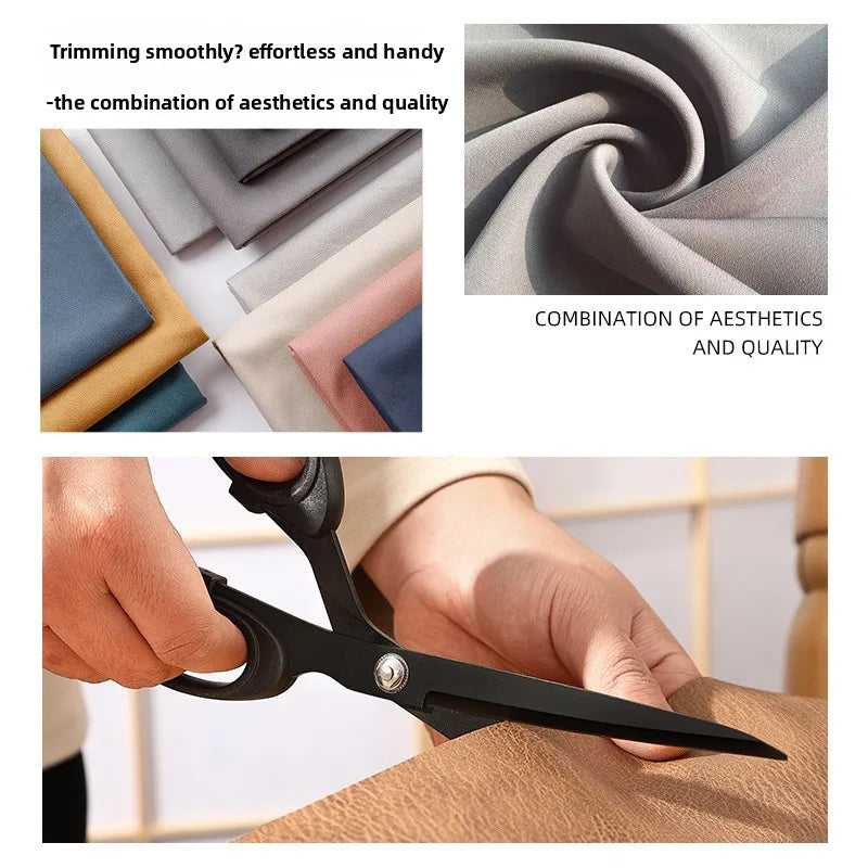 10 inch stainless steel tailor scissors with blackening process, professional fabric cutting, manual sewing, household large sci Zpaxo