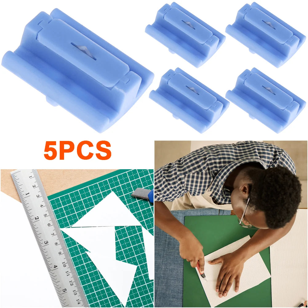 Paper Cutter Spare Knife Portable Slicer Replacement Blade Convenient Zpaxo 5PCS Blue