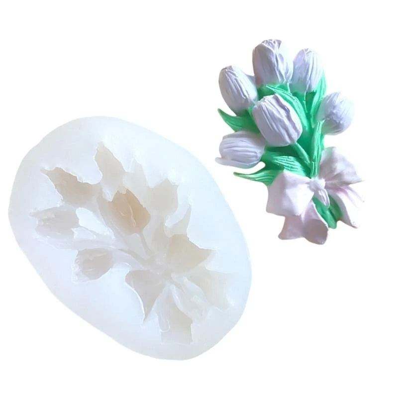 Flower Bouquets Silicone Molds Candle Soap Candy Chocolate Cake