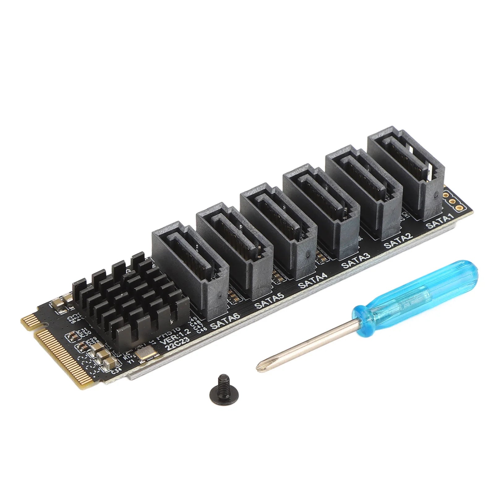 M 2 SATA3 0 Adapter Card 6Gbps Speed ASM1166 PCIE SATA Expansion
