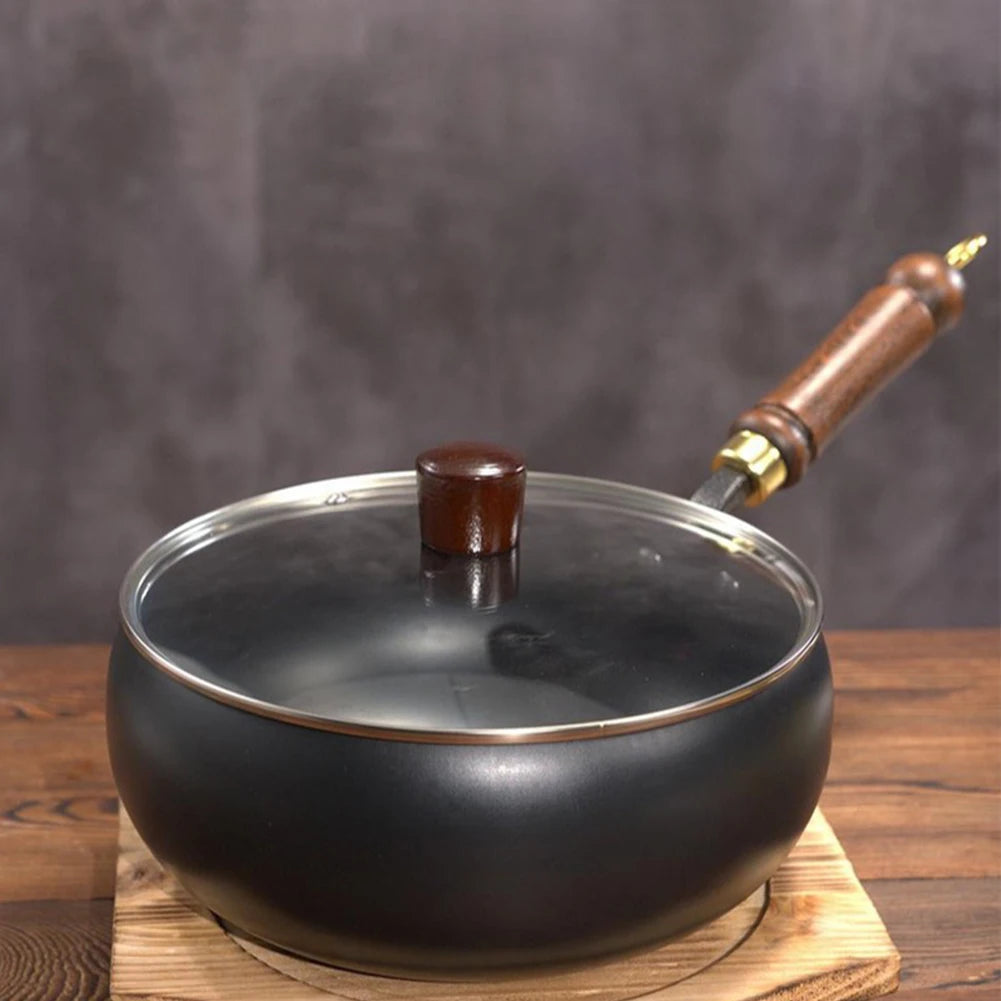 Handmade Forging Non-stick Pan 20 Household Stir Fry Stew Pot Flat