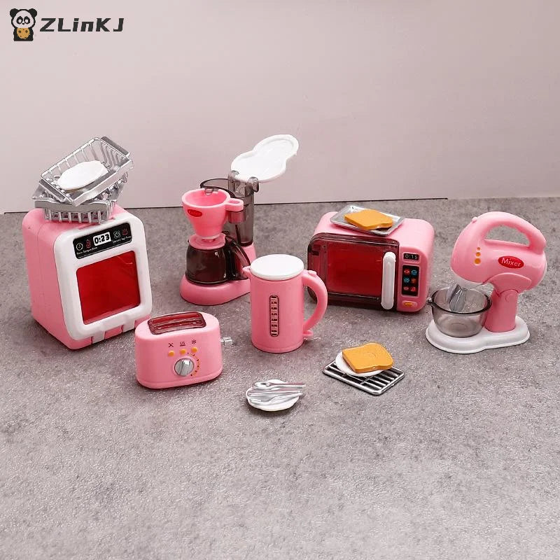 ▶1Set 1:12 Dollhouse Miniature Coffee Machine Egg Beater Home Appliances Decor Toy Doll House Accessories Zpaxo