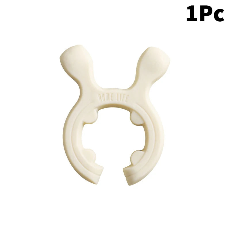 Silicone Spatula Rack Holder Deer Ear Anti Scalding Overflow Pot Clip Zpaxo Beige