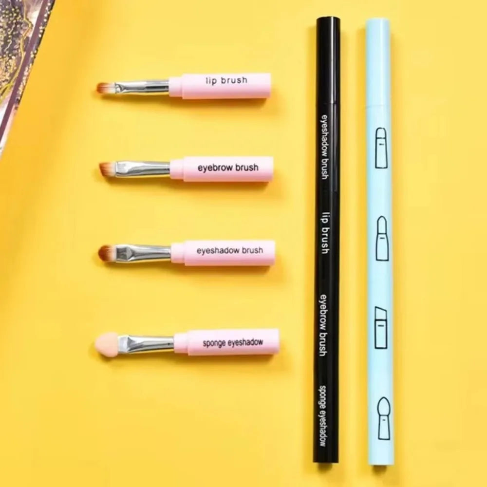 Professional 1 Makeup Brush Portable Plastic Handle Eyeshadow Lip Zpaxo