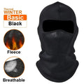 Thermal Winter Balaclava Cycling Full Face Mask Warm Outdoor Sports Motorcycle Ski Fishing Hunting Mask Fleece Scarf Cap Bandana Zpaxo Black
