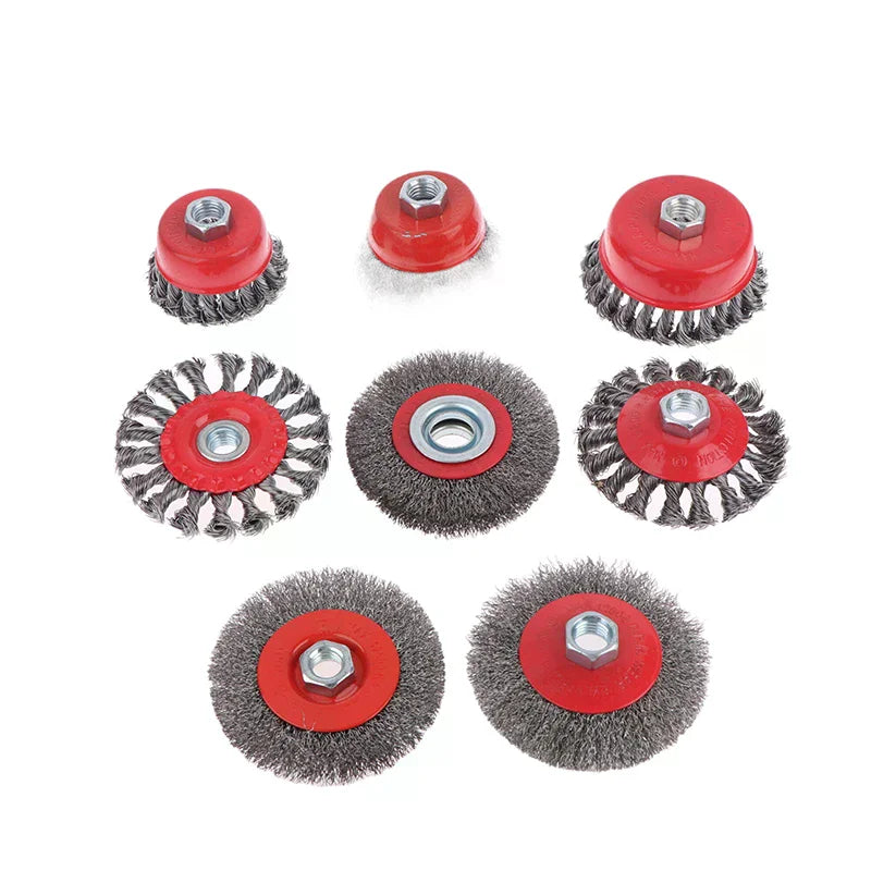 Twisted Steel Wire Wheel Abrasive 75 M14 Cup Brush Powerful Paint Zpaxo