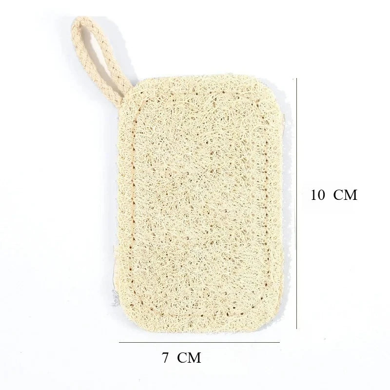 Double Layer Natural Loofah Sponge Dish Scrubber Vegetable Fiber