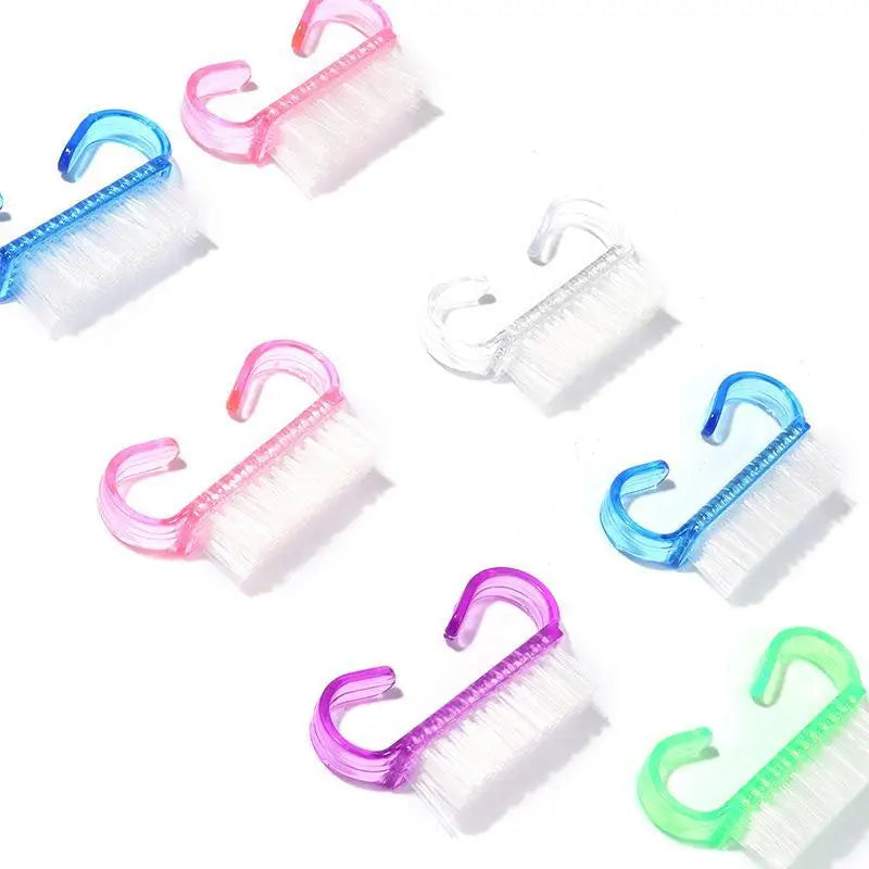5-Pack Nail Art Cleaning Brush Set – Soft Nylon Dust Brushes