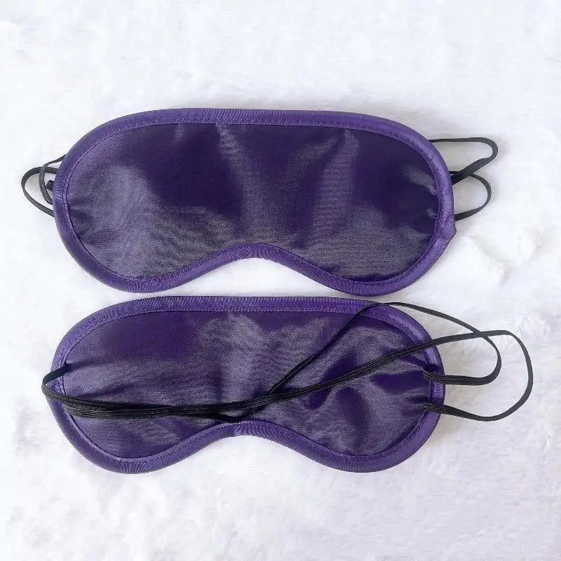 Multicolor Silky Sleep Eye Mask Light Blocking Soft Elastic Strap Zpaxo one size J