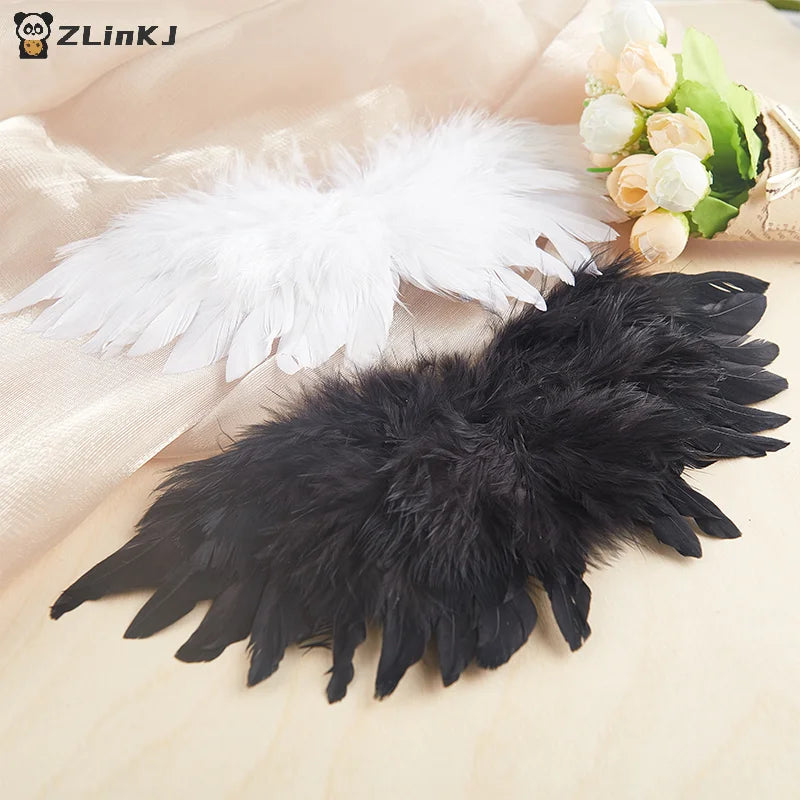 DIY Mini Angel Wing Newborn Props 1 6 4 3 BJD Doll Clothes Wings Zpaxo