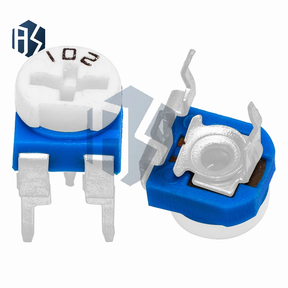 10pcs Rm063 Rm-063 100 200 500 1k 2k 5k 10k 20k 50k 100k 200k 500k 1m Ohm Trimpot Trimmer Potentiometer Variable Resistor Zpaxo