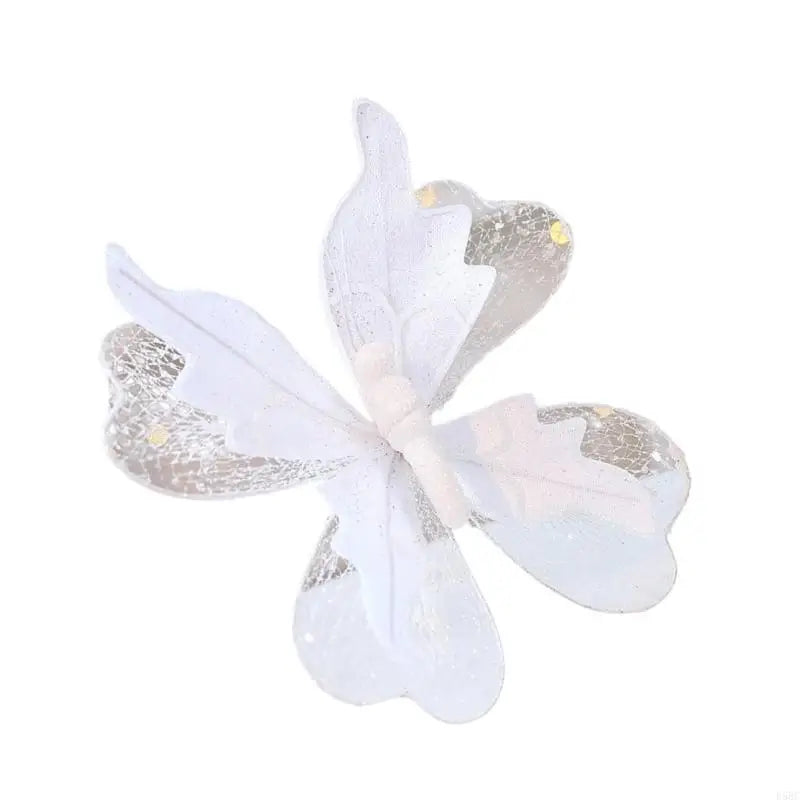Christmas Decoration Butterfly Shimmering Mesh Tree Embellishment