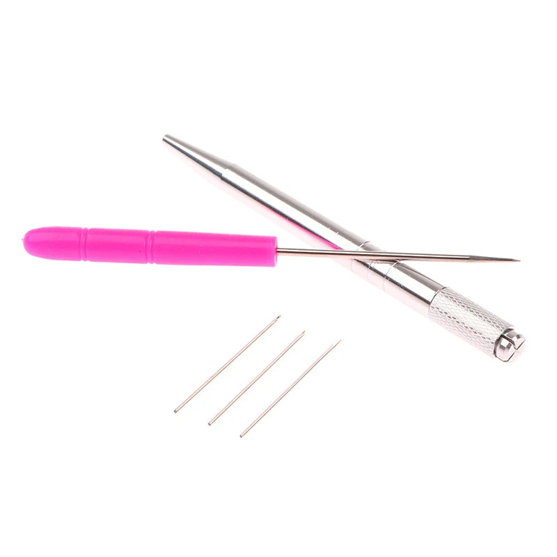 ▶0.8mm Doll Hair Reroot Needle Kit Repaint Baby Head Reborn Hair Rooting Tools Wig Making Supplies Accessories Set Zpaxo
