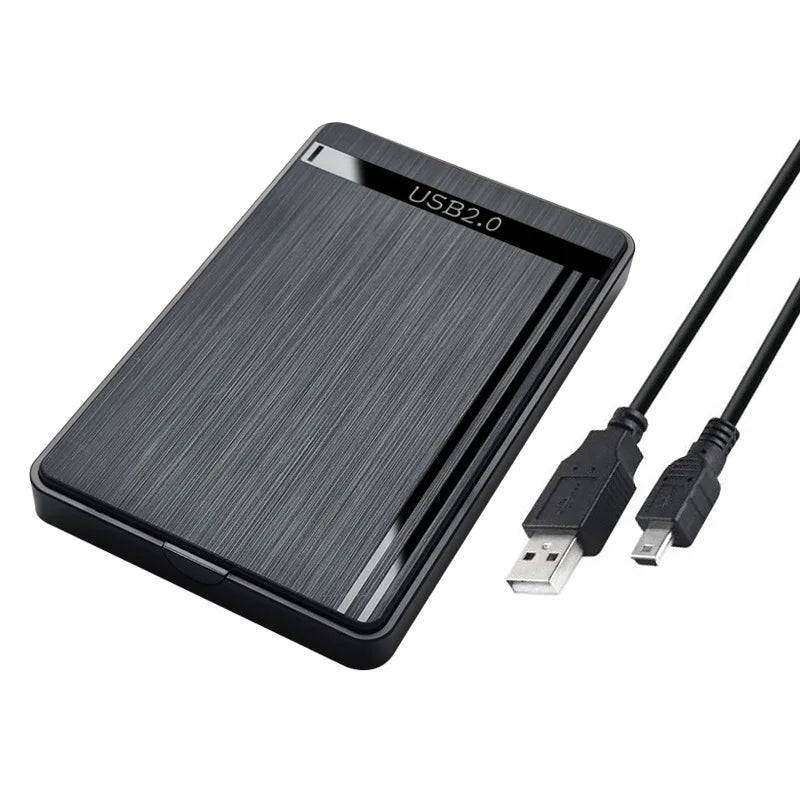 2.5" SATA to USB2.0 HDD Enclosure Mobile Hard Drive Cases for SSD External Storage HDD Box With 2.0 Cable ABS Zpaxo Default Title