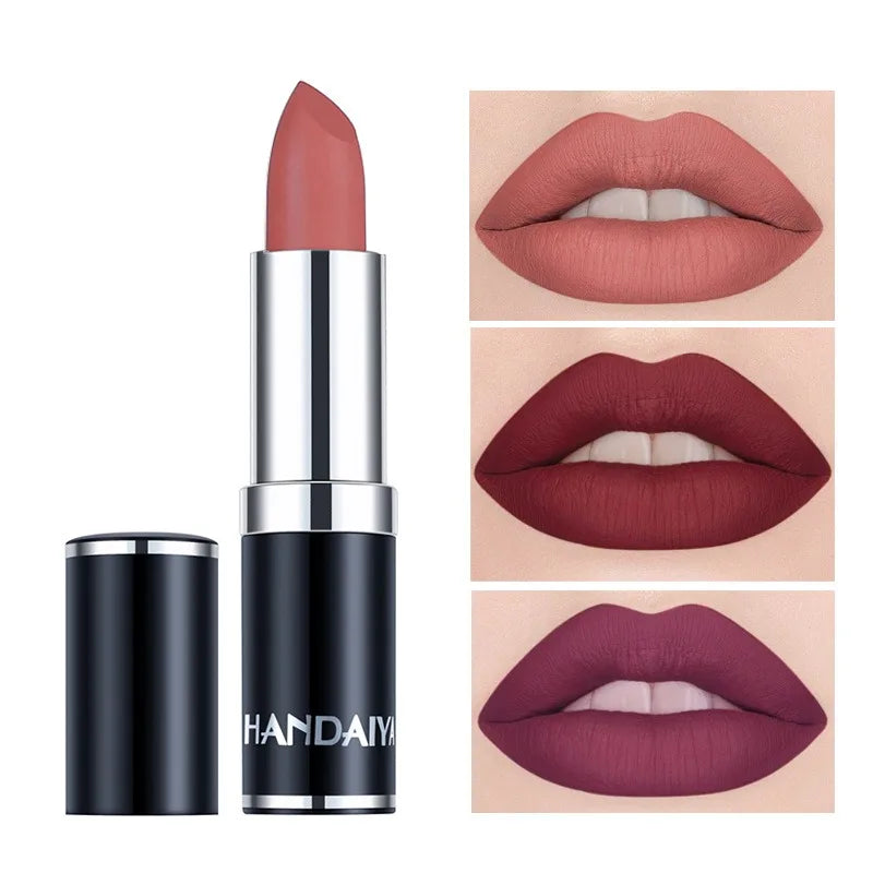 HANDAIYAN 12 Velvet Matte Lipstick Sexy Red Pink Lip Tint Non-stick