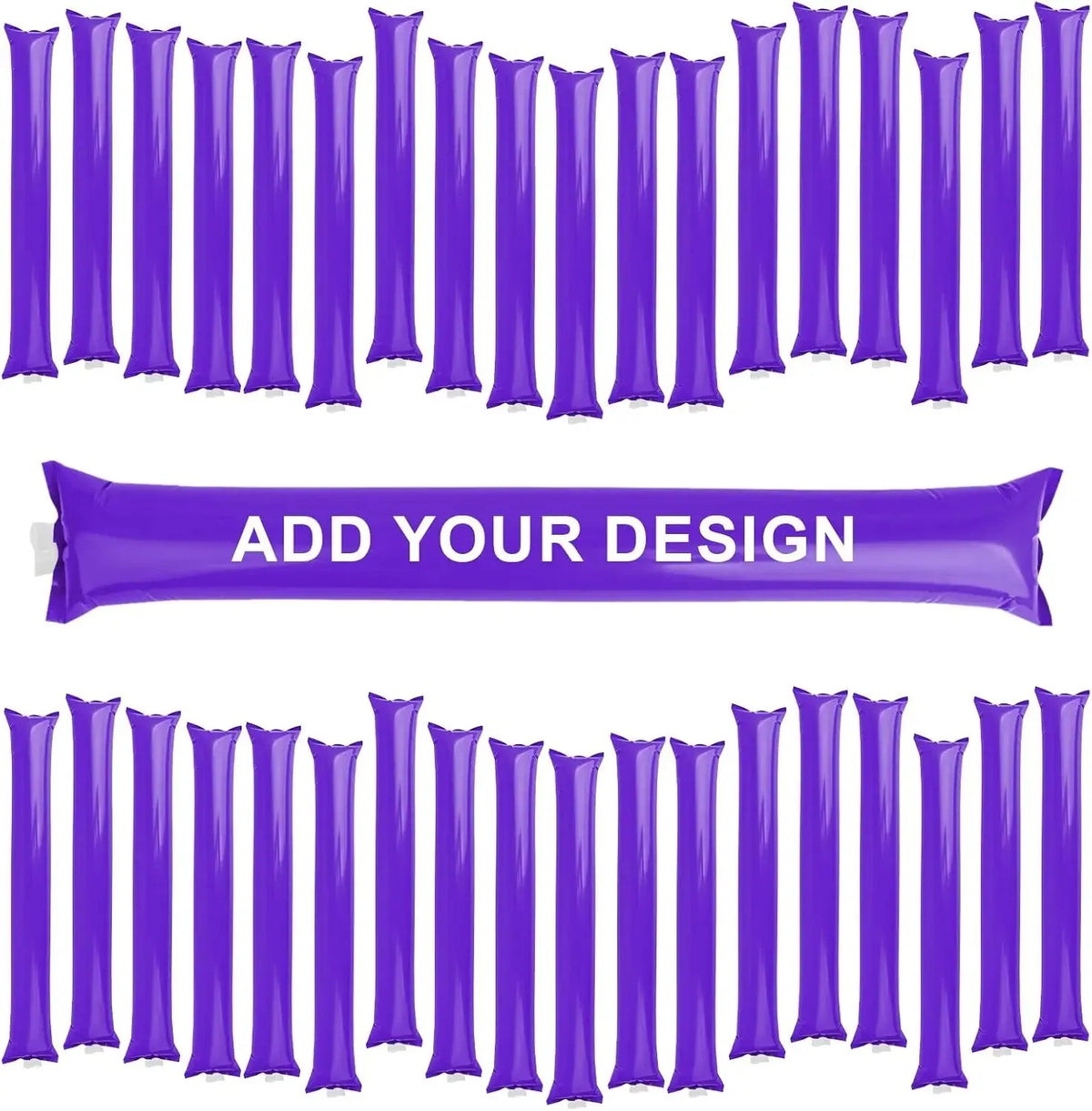 Custom Boom Sticks Balloons Stick Thunder Party Noise Maker Zpaxo Purple customize 100pcs