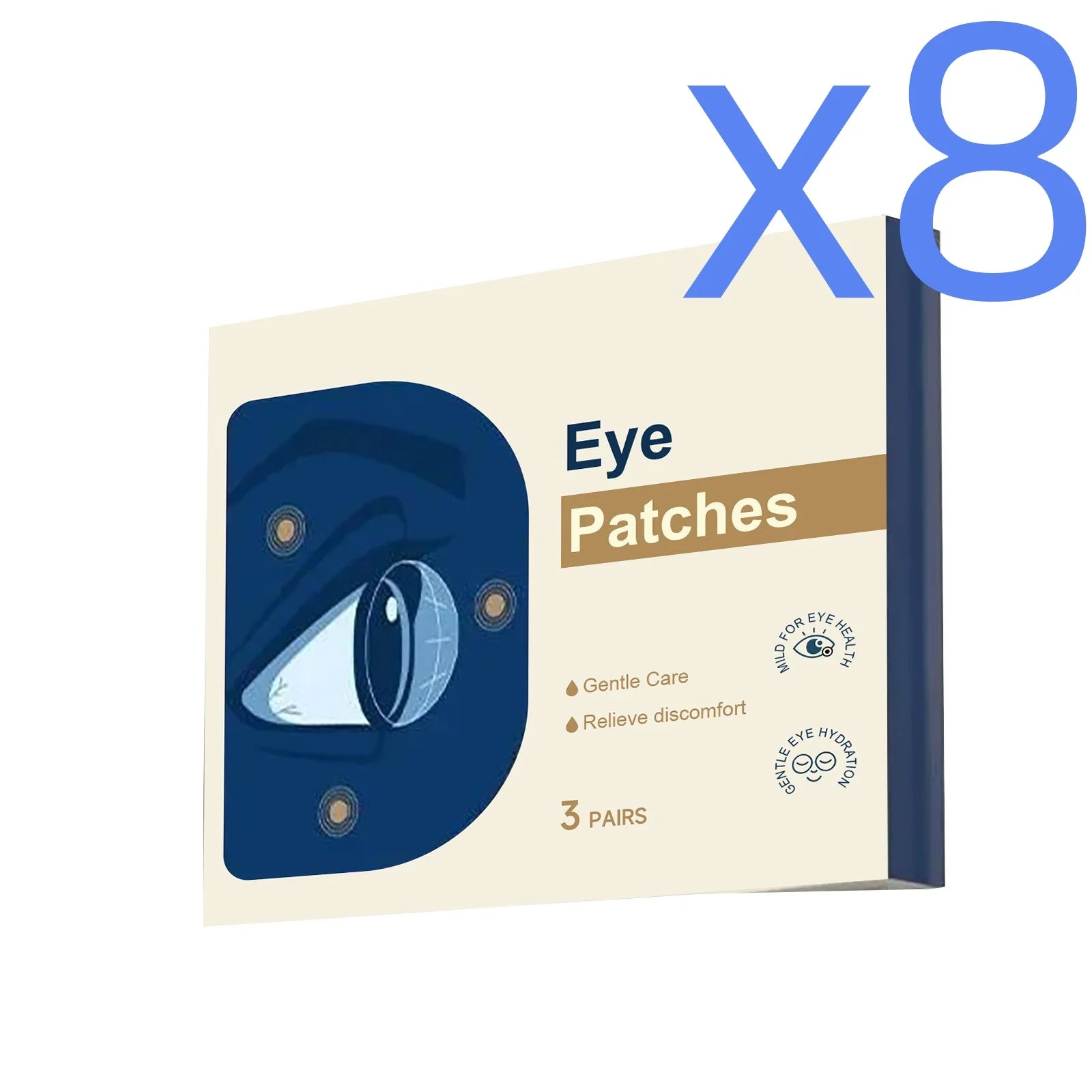 Mint Eye Soothing Cooling Patches – Herbal Eye Relief 6pcs Eye Soothing Patch Zpaxo 6pcs Boxed X 8PCS