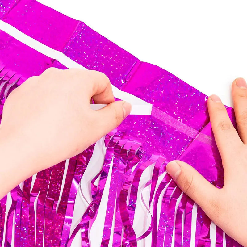 1 2 3 Meters Party Backdrop Wedding Decor Curtains Tinsel Curtain