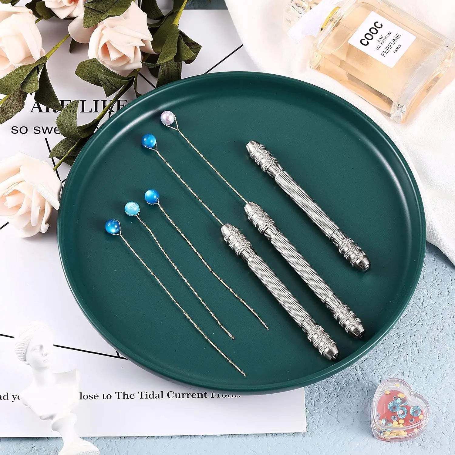 Double-Head Hand Drill Wire Twisting Tool – 0.8–3.0mm Jewelry Making