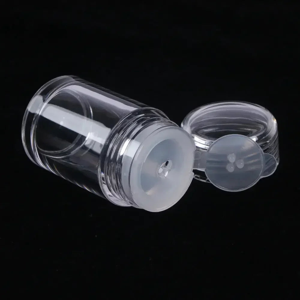 1PC Mini Transparent Seasoning Bottle Spice Bottle Salt Jar Picnic BBQ Outdoor Cooking Tool Kitchen Accessories Zpaxo 3 Hole trans