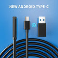 7mm Type-C Endoscope Camera IP67 Waterproof 6 LED USB Borescope Inspection Borescope Camera Zpaxo TYP E-C 7mm 2m