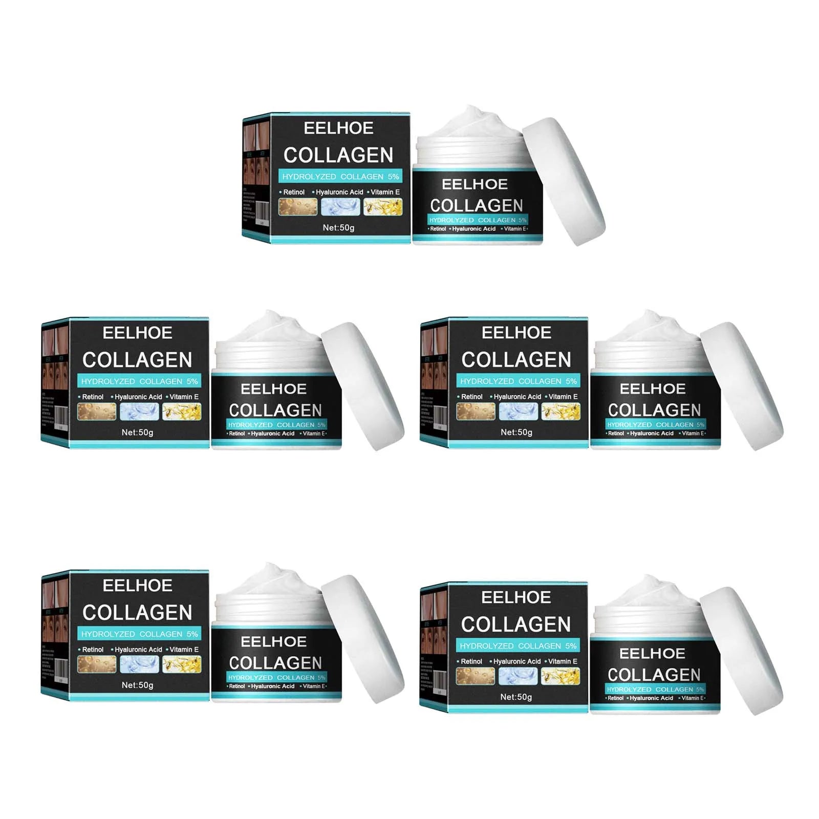 Men's Collagen Anti-Aging Face Cream – Firm, Brighten & Hydrate Men's Face Cream Zpaxo 5 x 60g Boxed