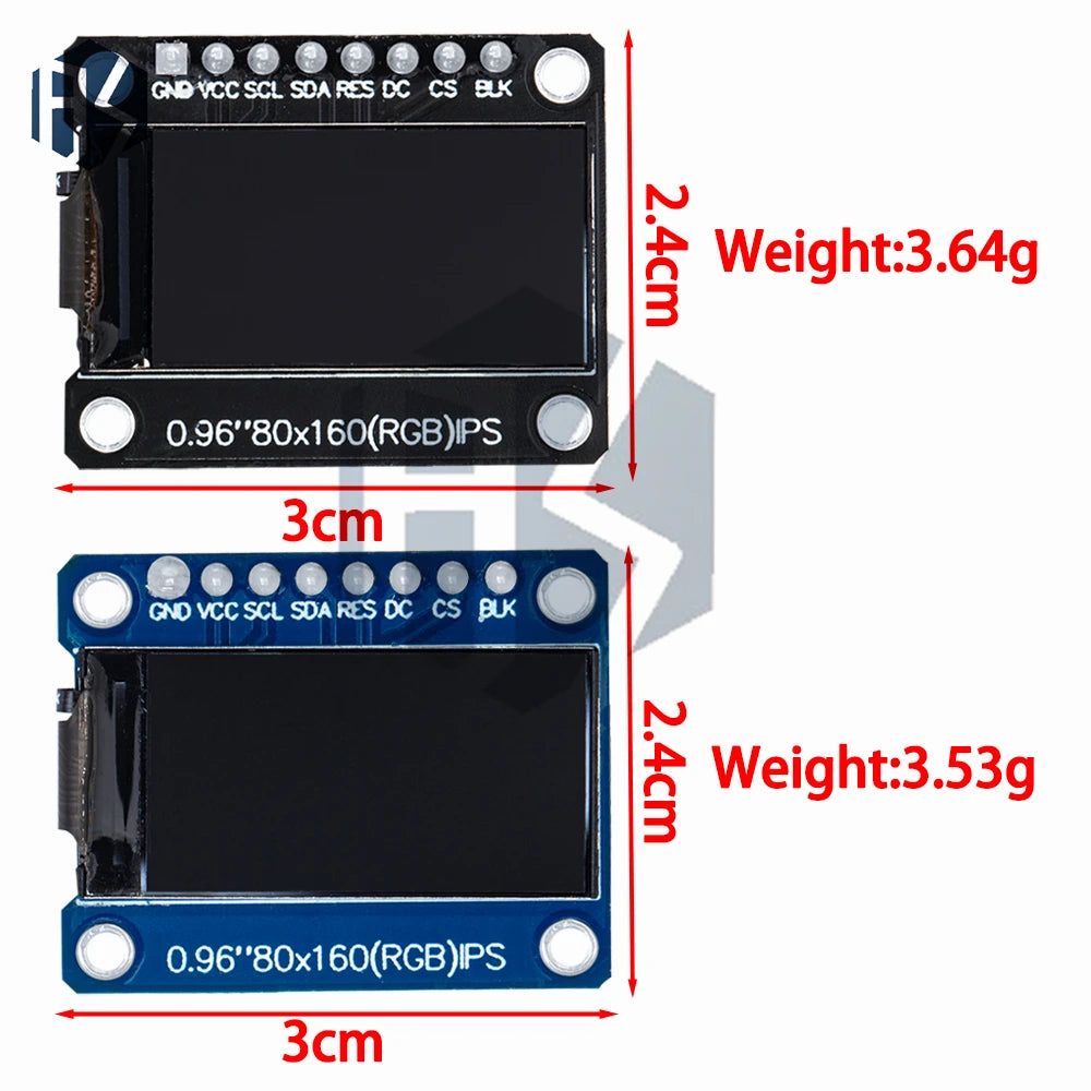 0 96 IPS SPI LCD Module ST7735 Driver IC 80 160 HD 65K Full Not OLED Zpaxo