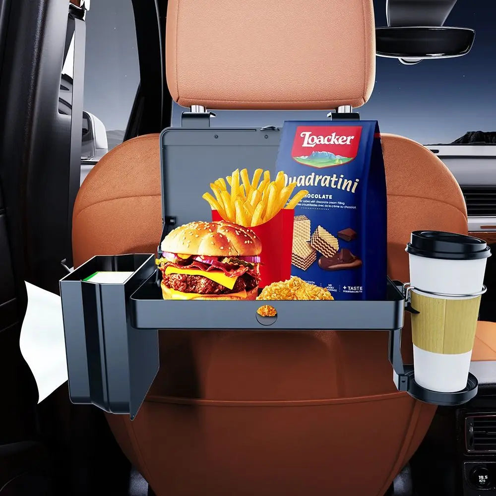Multifunctional Car Backseat Organizer Portable Stable Food Tray Cup Zpaxo